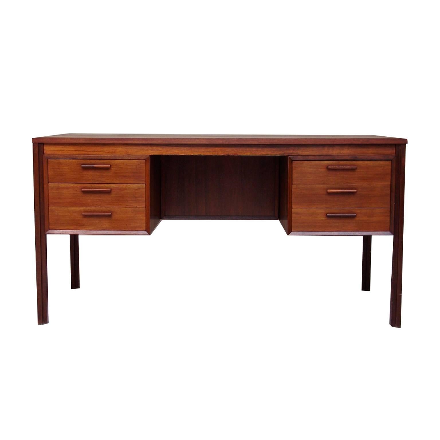 Mid-Century Danish Rosewood Desk For Sale