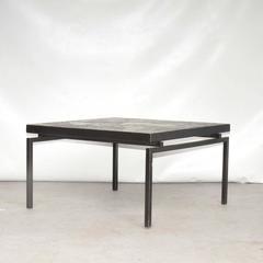 Mid-Century Brutalist Stone Mosaic Coffee Table, the Netherlands