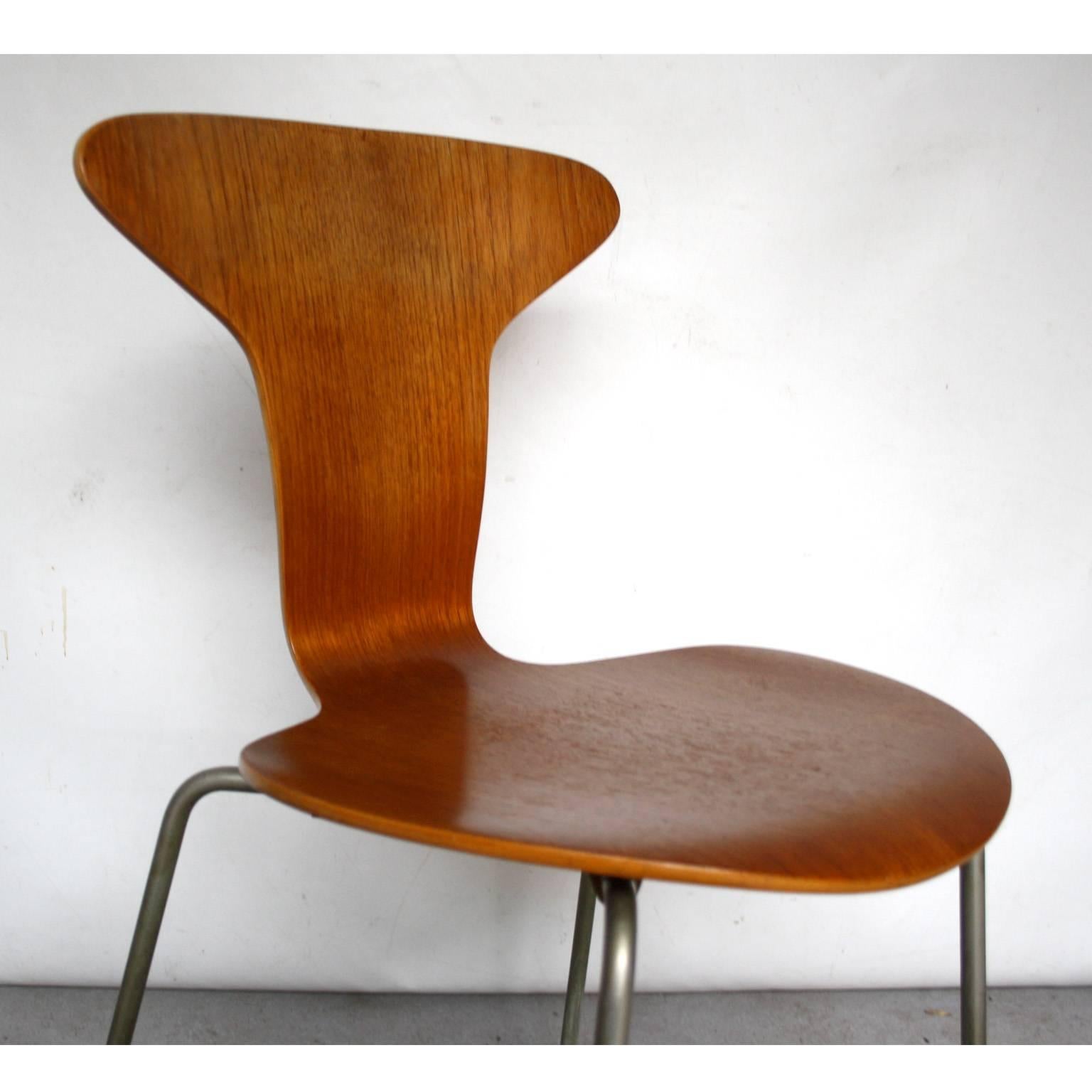 Mid-20th Century Arne Jacobsen for Fritz Hansen “Mosquito” Dining Chair For Sale