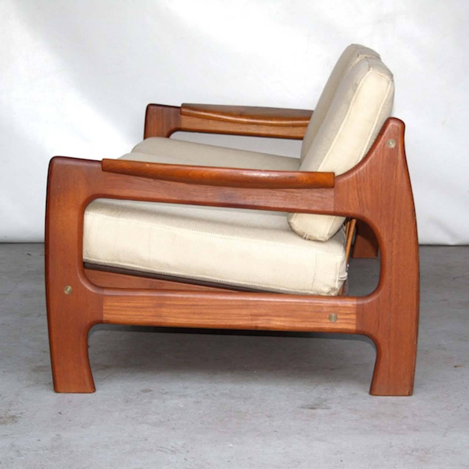 teak couch