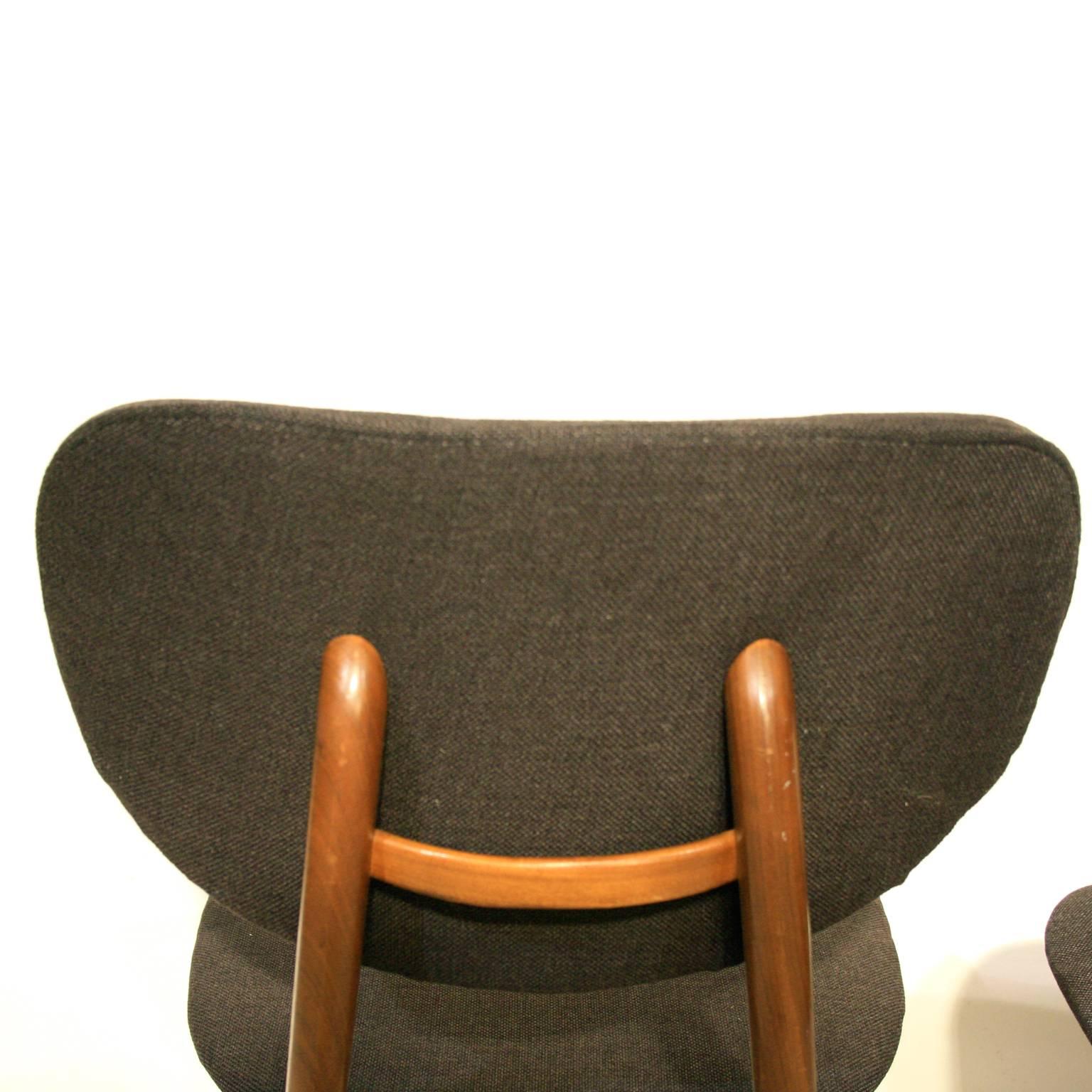 Upholstery Dining Chairs by Louis Van Teeffelen for Wébé, Dutch Design, 1950s For Sale