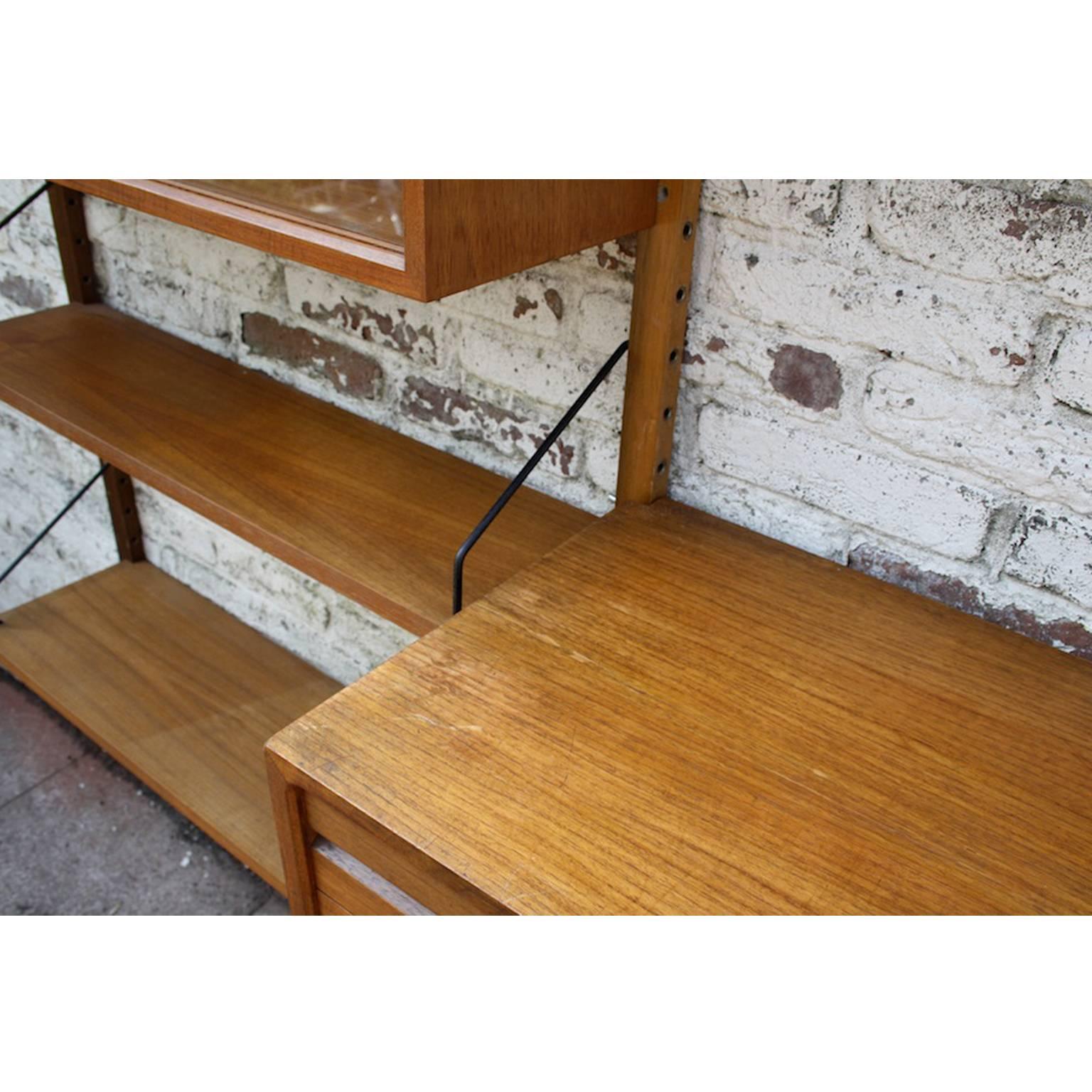 Veneer Wall System by Poul Cadovius for Royal Systems, Denmark, 1950s For Sale