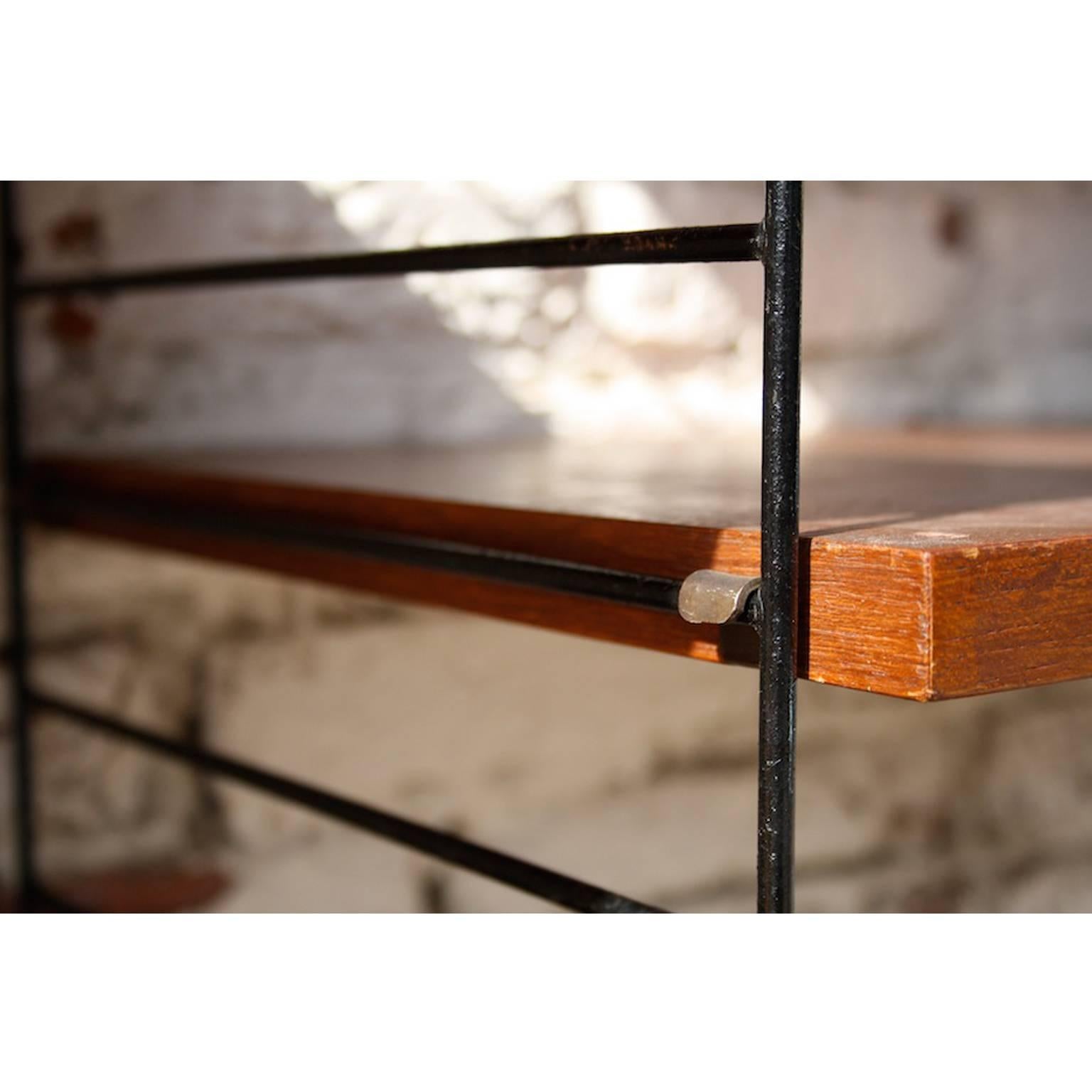 Minimalistic Shelving System by Nils Nisse Strinning for String, Sweden 1949 In Good Condition For Sale In Lijnden, Noord-Holland