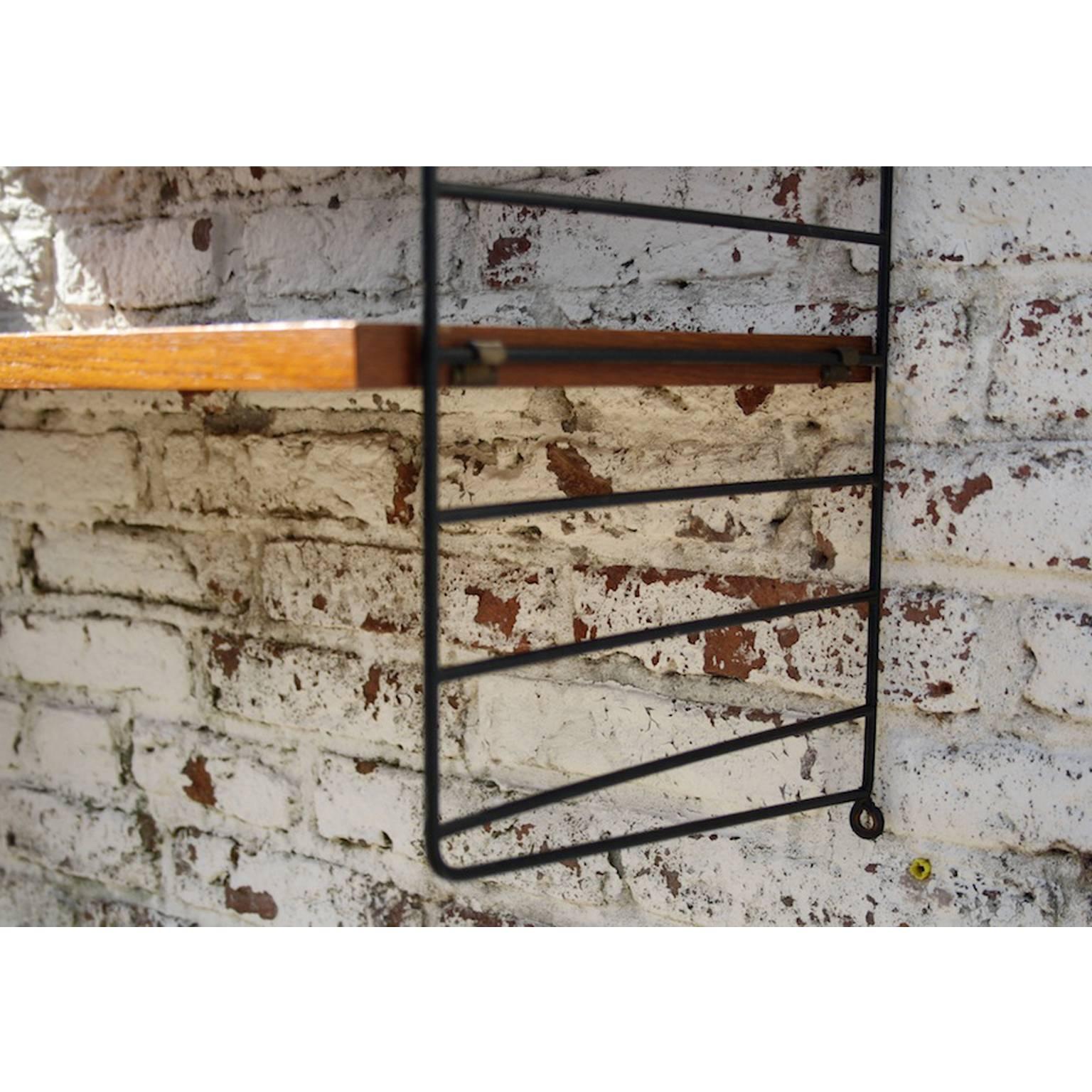 Scandinavian Modern Minimalistic Shelving System by Nils Nisse Strinning for String, Sweden 1949 For Sale