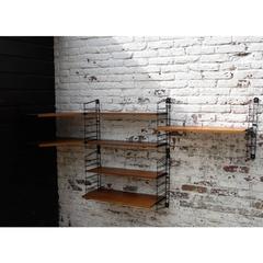 Teak Tomado Holland Book Shelves with Corner Shelve, 1950