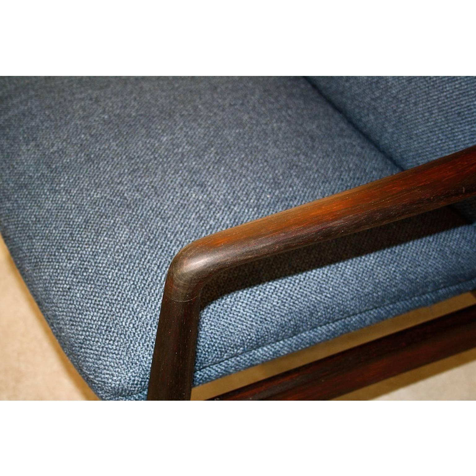 Upholstery High Back Lounge Chair by Søren Ladefoged for SL Mobler, Danish Design, 1950s