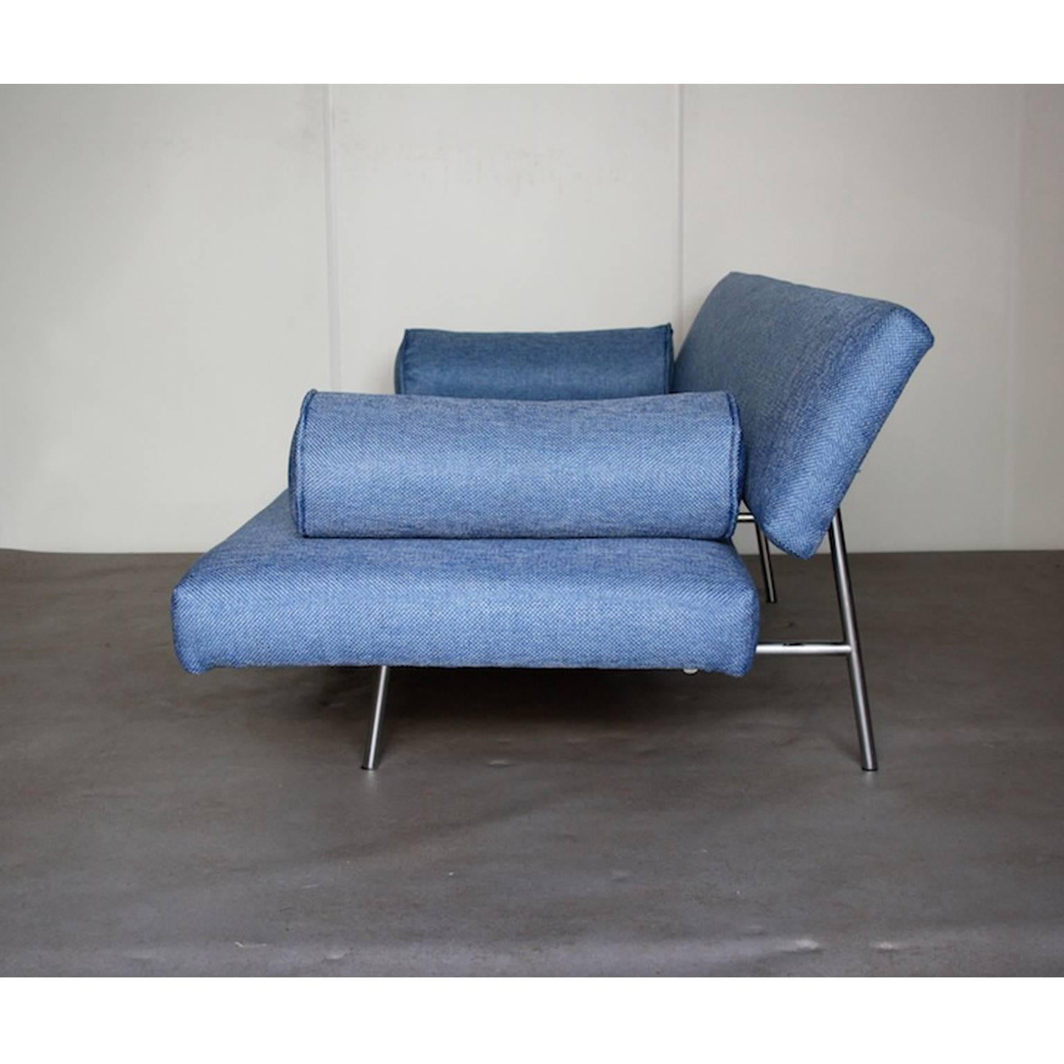 Metal BR 02.7 Sleeper Sofa with Arm Rests by Martin Visser for 't Spectrum, Dutch For Sale