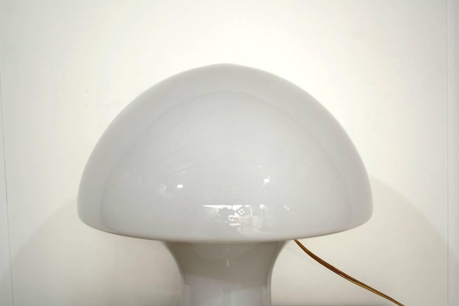 Italian Gino Vistoso Murano Glass Mushroom Shaped Table Lamp, Italy, 1960s For Sale