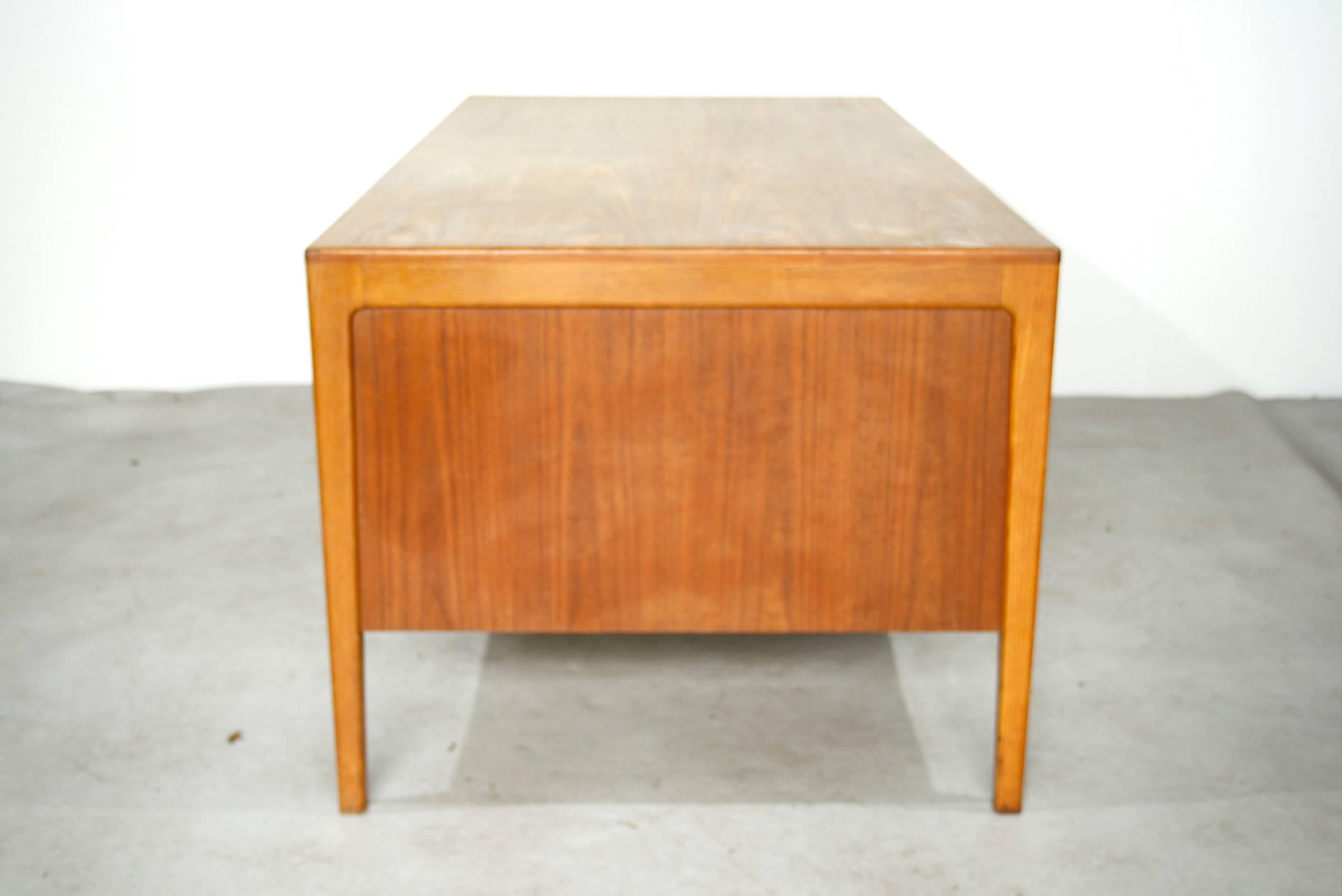 Danish Large Teak Midcentury Design Desk, Denmark, 1960s For Sale