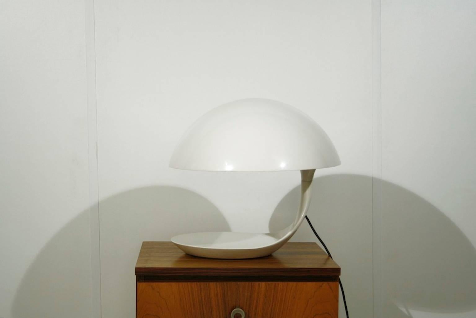 Mid-Century Modern Elio Martinelli for Martinelli Luce “Cobra” Table Lamp Model 629, Italy, 1968 For Sale