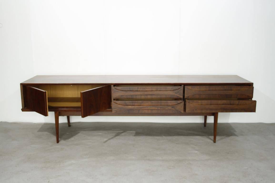 Mid-Century Modern Oswald Vermaercke for V-Form “Paola” Credenza or Sideboard, Belgium, 1959