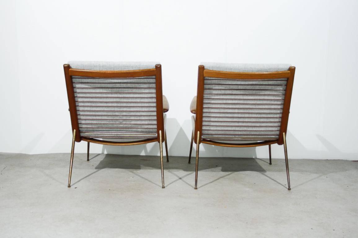 Scandinavian Modern Boomerang Chairs 