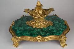 19th Century Large Malachite and Ormolu-Mounted Centerpiece