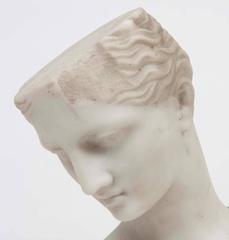 19th Century Italian Classical Marble Bust of Venus Chiurazzi