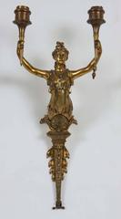 Pair of 19th Century Gilt Bronze Sconces