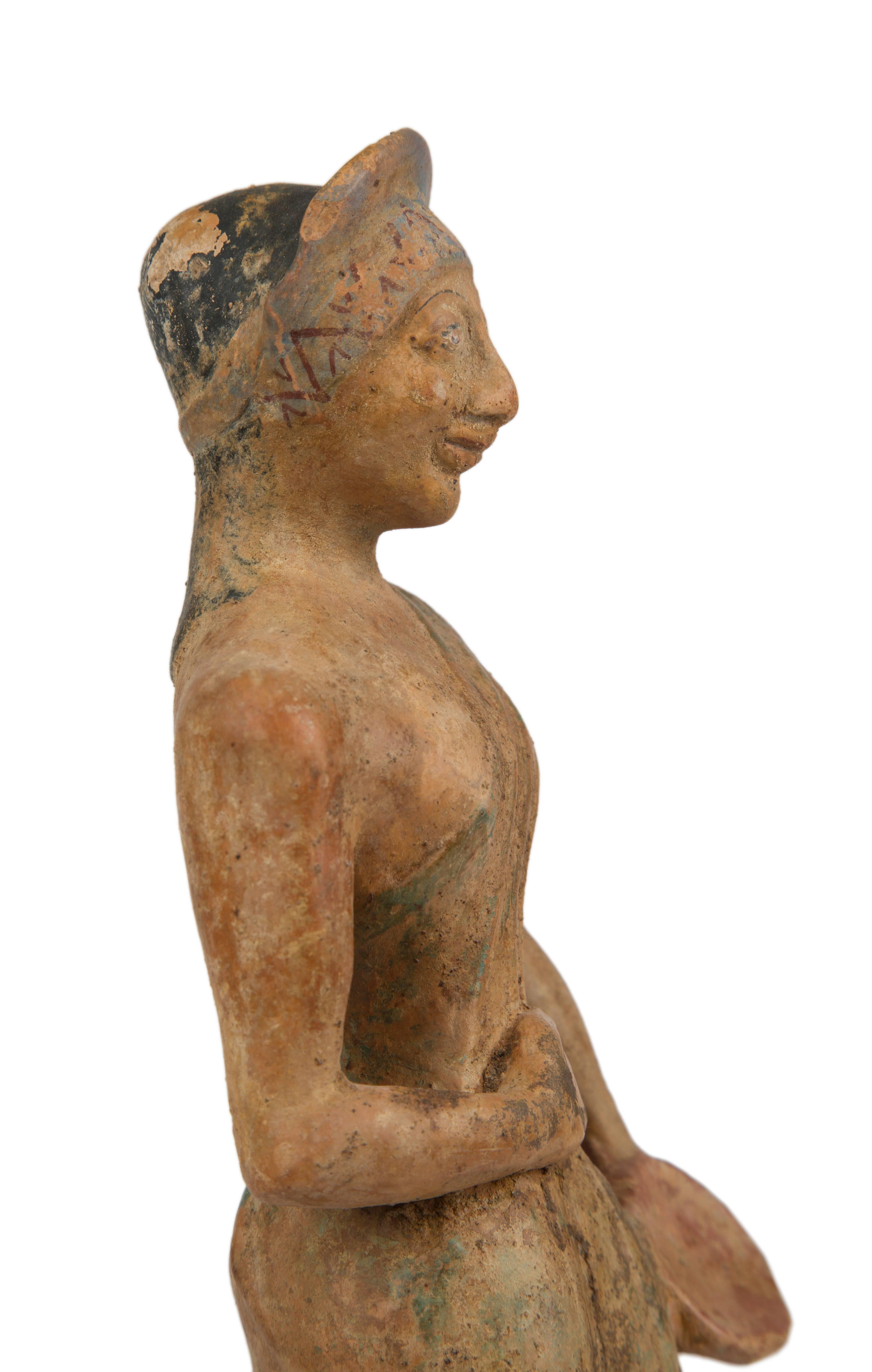 European Roman Terracotta Etruscan Figure