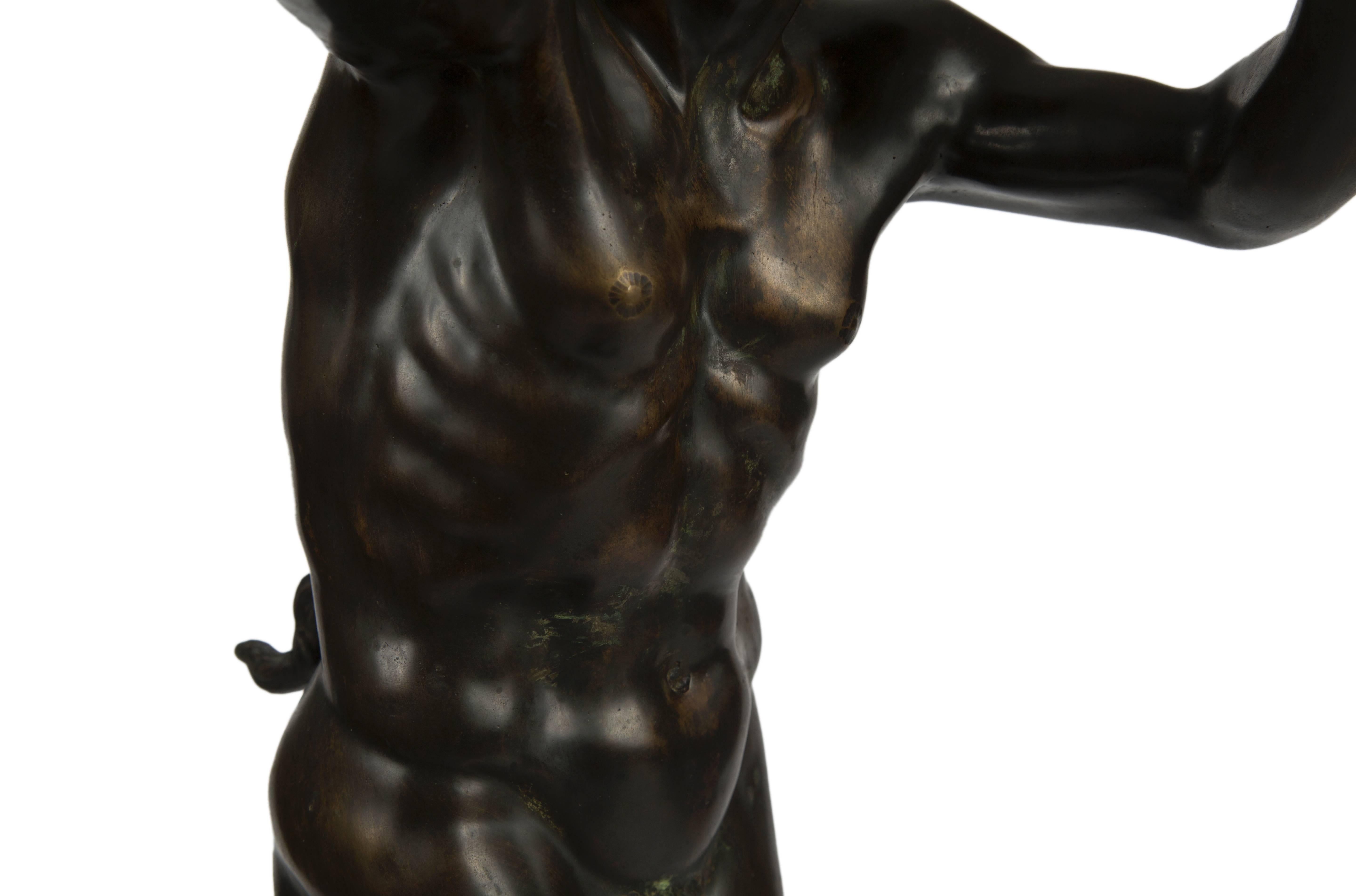 bronze pan statue