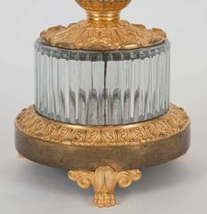 Early 19th Century Gilt Bronze Cut-Glass Centerpiece