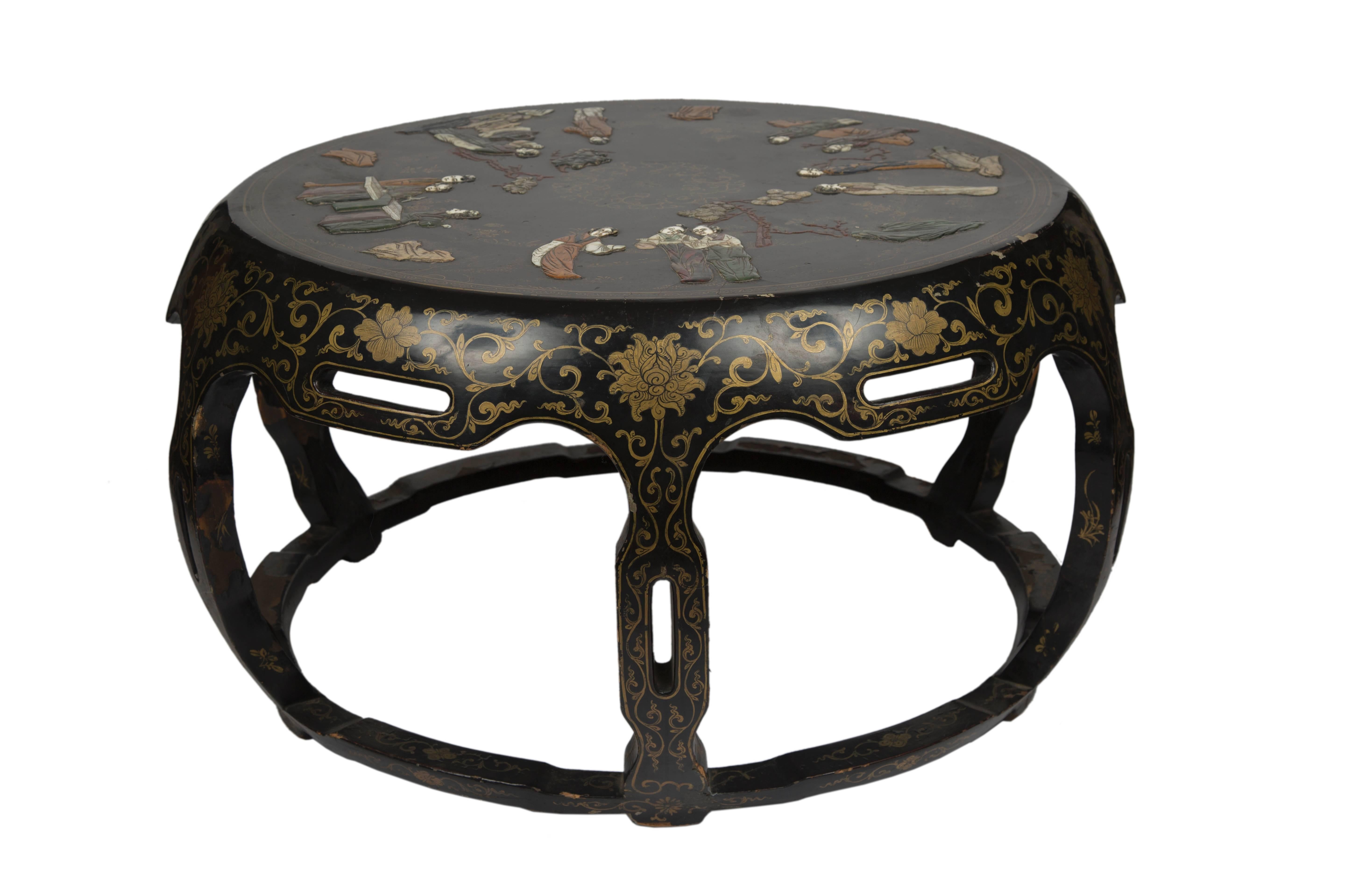 round oriental coffee table