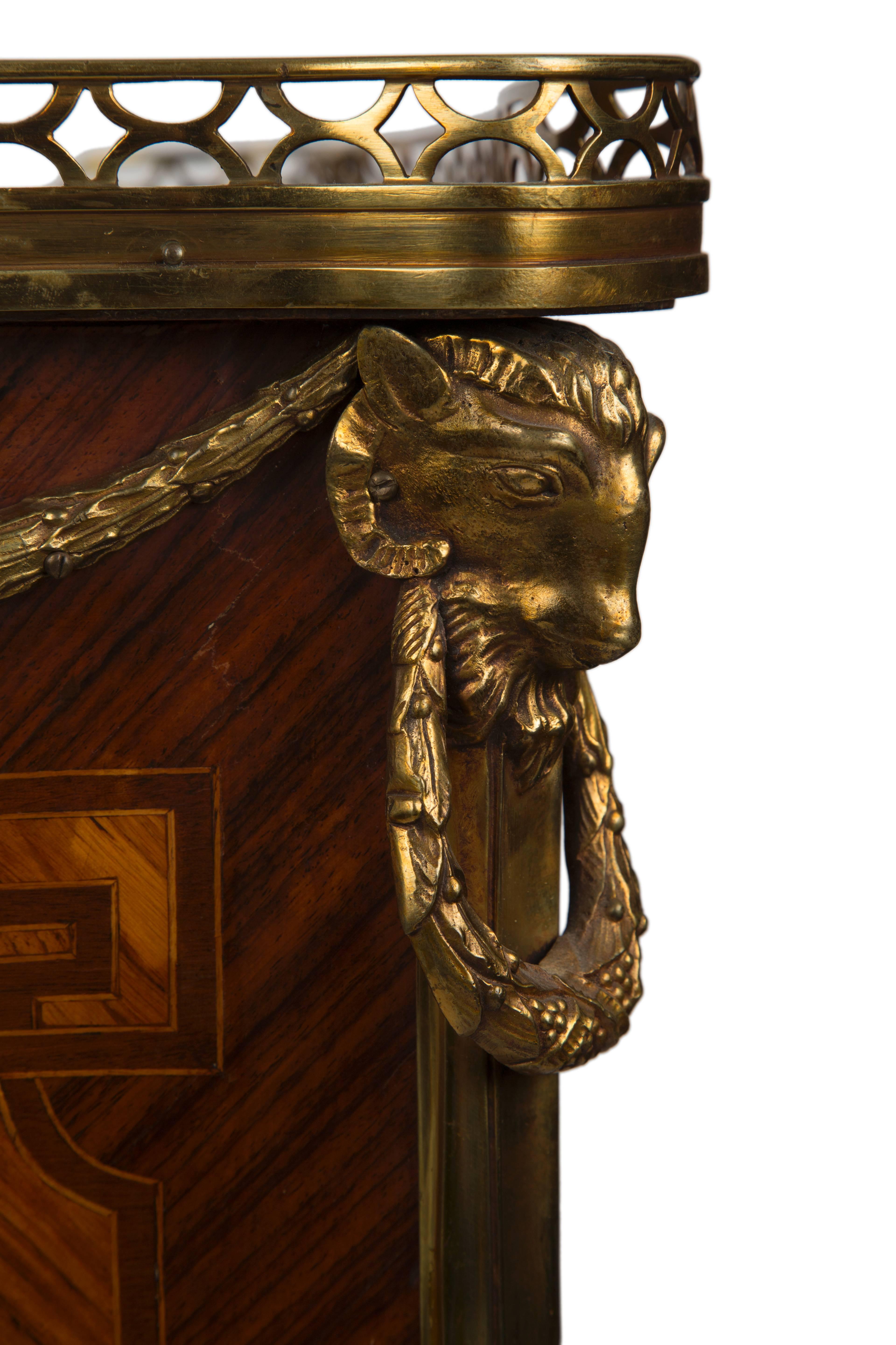 French Gilt-Bronze Mounted Mahogany Kingwood and Tulipwood Table Ecrire 2