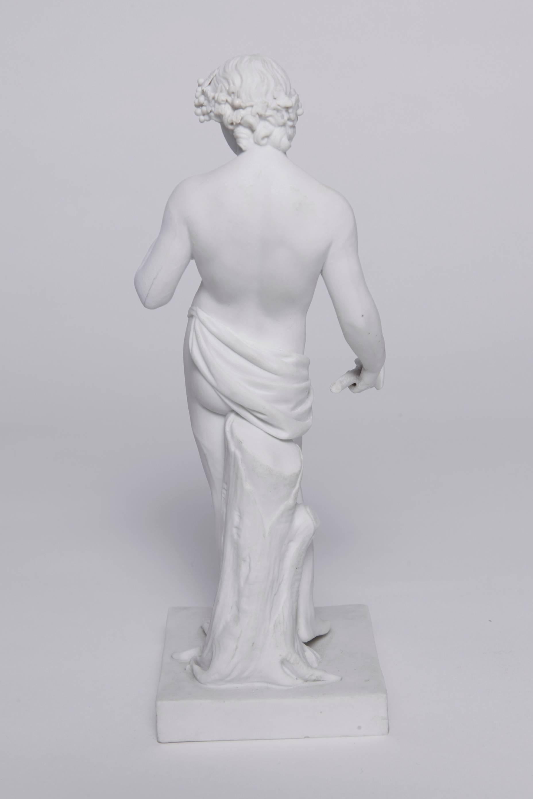 German Meissen Biscuit Figure of Dionysus For Sale