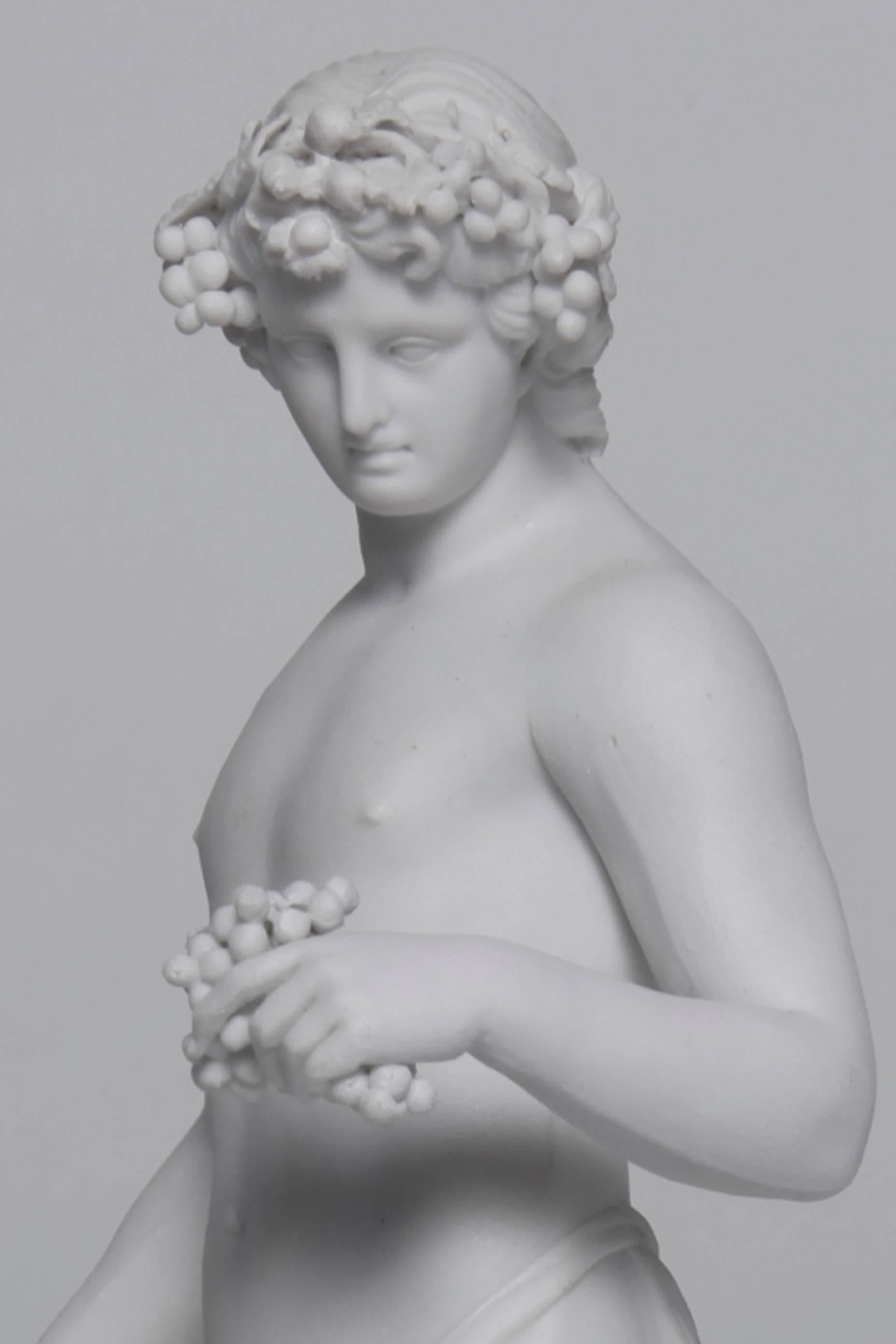 Fino al XVIII secolo Figura di Dioniso in biscuit di Meissen in vendita