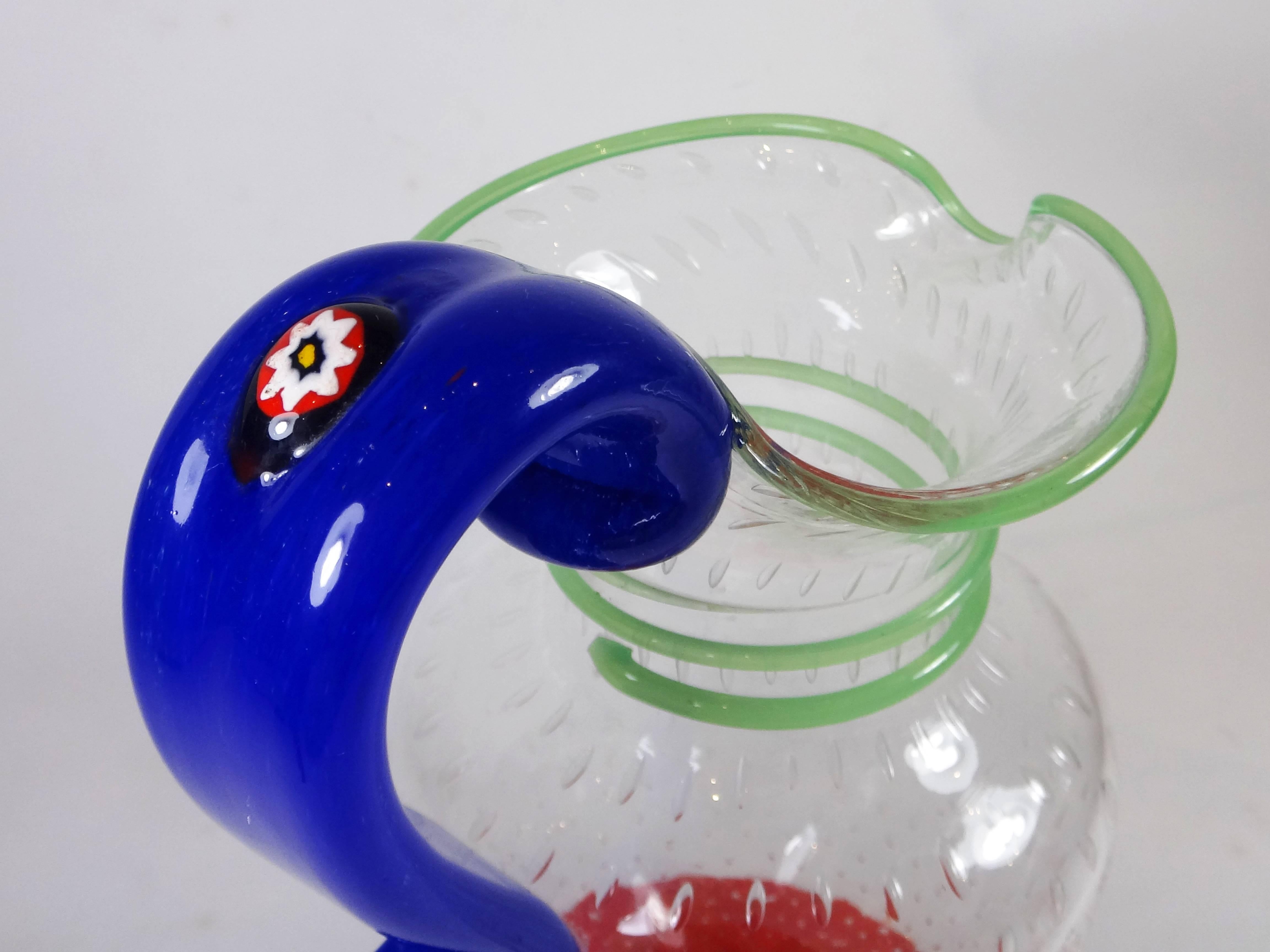 italian glass pitcher