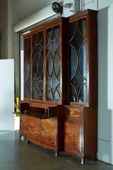 George III Mahogany Breakfront Secretary