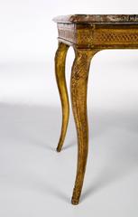Irish Giltwood Side Table with Marble Top
