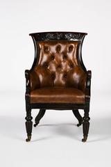 Antique Mahogany English Armchair