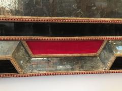 Pair of 1930s French Colored Glass Mirrors