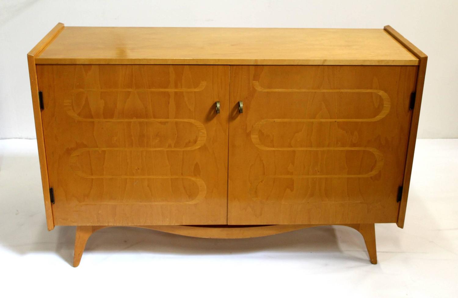 Scandinavian MidCentury Modern Swedish Maple Dresser Chest by Edmond