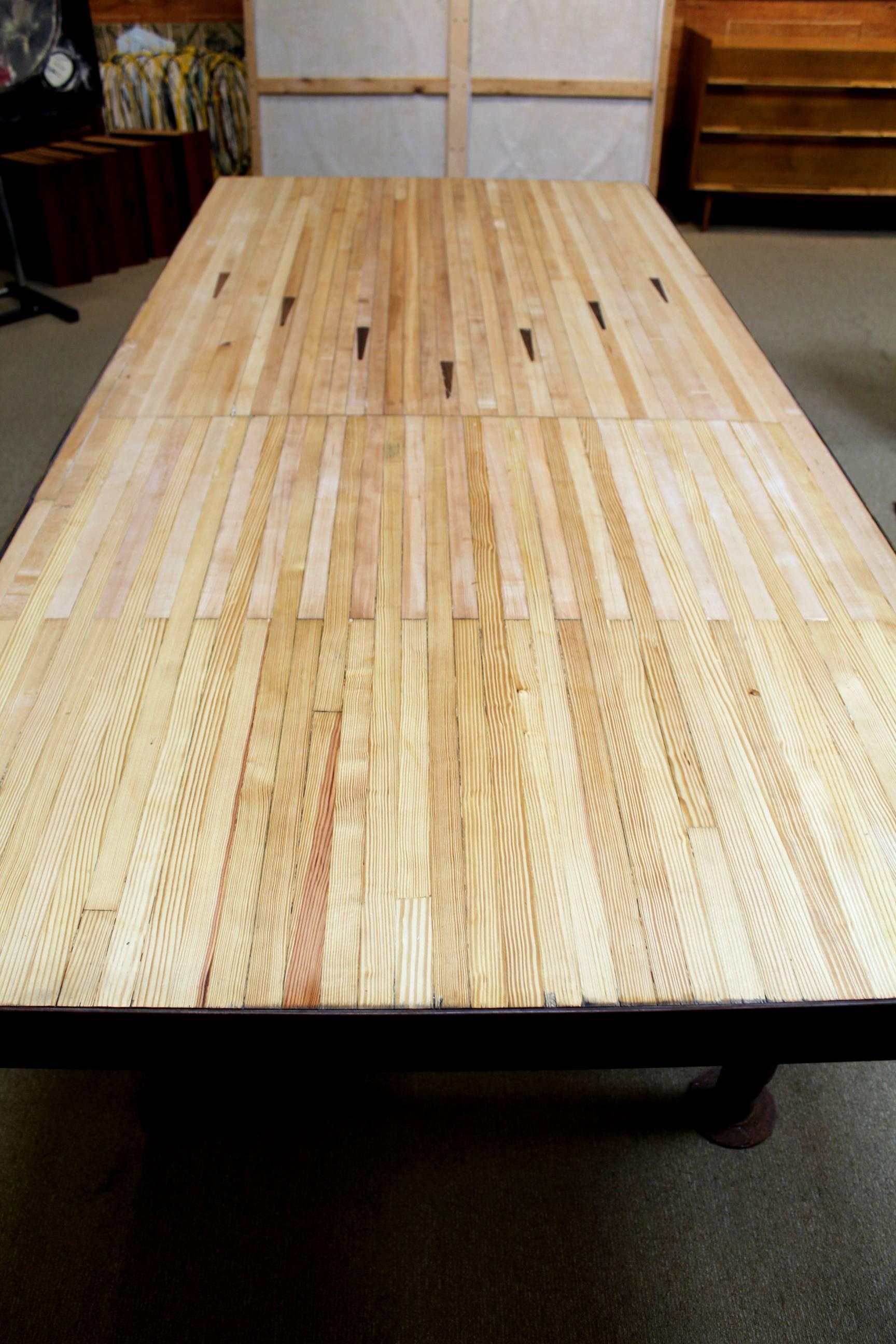 bowling lane dining table