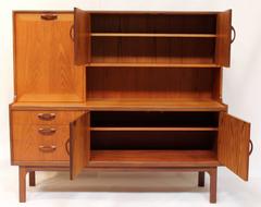 Mid-Century Danish Style G Plan Teak Sideboard Wall Unit