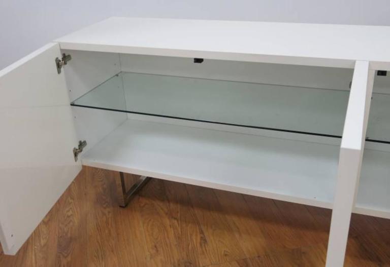 Modern White Lacquered Credenza Buffet Dresser By Calligaris At 1stdibs Modern White Lacquered Credenza Buffet Dresser By Calligaris In Good Condition For Dallas