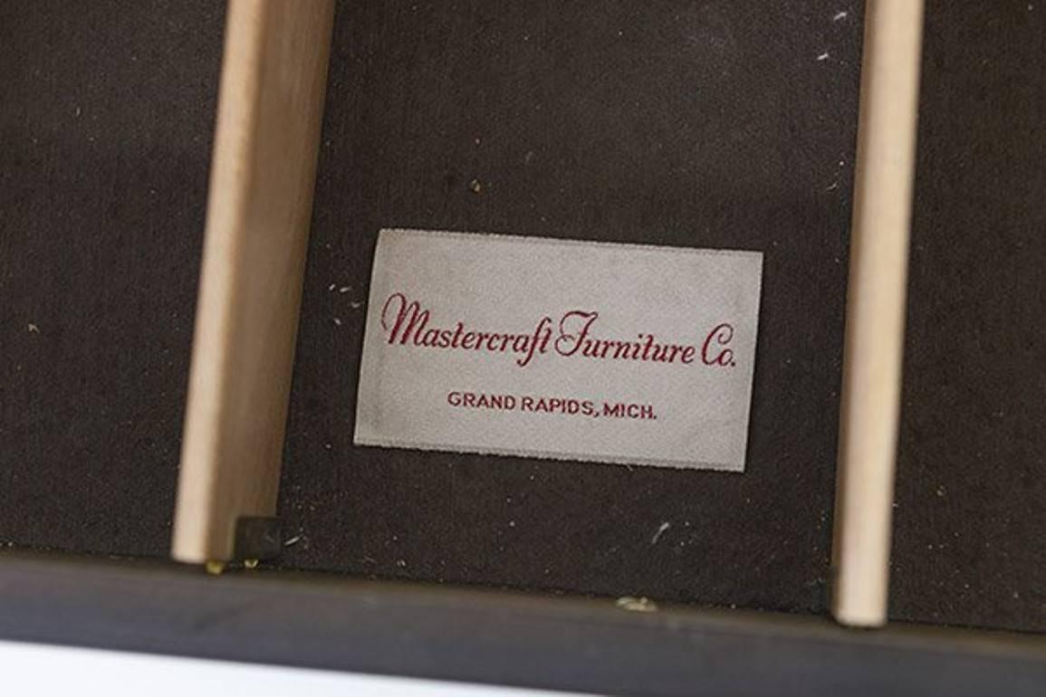 Mastercraft Burl Elm Four-Door Credenza by William Doezema For Sale 2