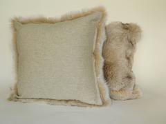 Beautiful Fox Pillow with Italian Cashmere