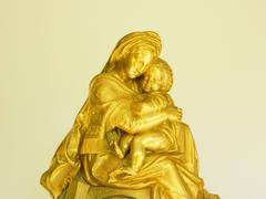 Large 18th Century French Bronze Sculpture Mantel Clock