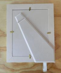 Parchment Picture Frame with Ebony Wood Inlay