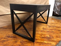 Ebonized Mahogany With Natural Shagreen Top Desk