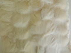 White Fox and Silk Pillows
