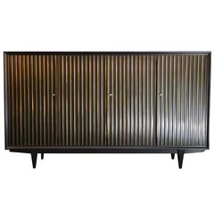 Scandinavian Sideboard with Slatted Doors, Late 1950s