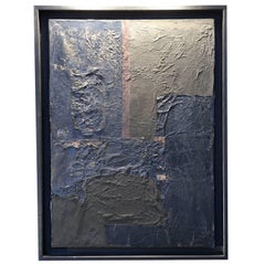 Black Framed Mixed-Media Painting by Matteo Giampaglia