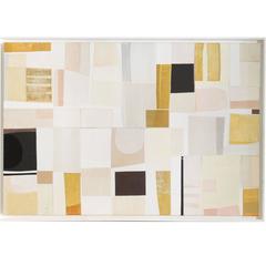 Francesco Zurlini, White, Gold, Black Mixed-Media Painting, Italy, 2016 2