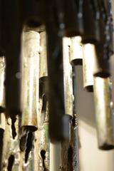 Pair of Brutalist Iron Sconces Attributed to Marcello Fantoni