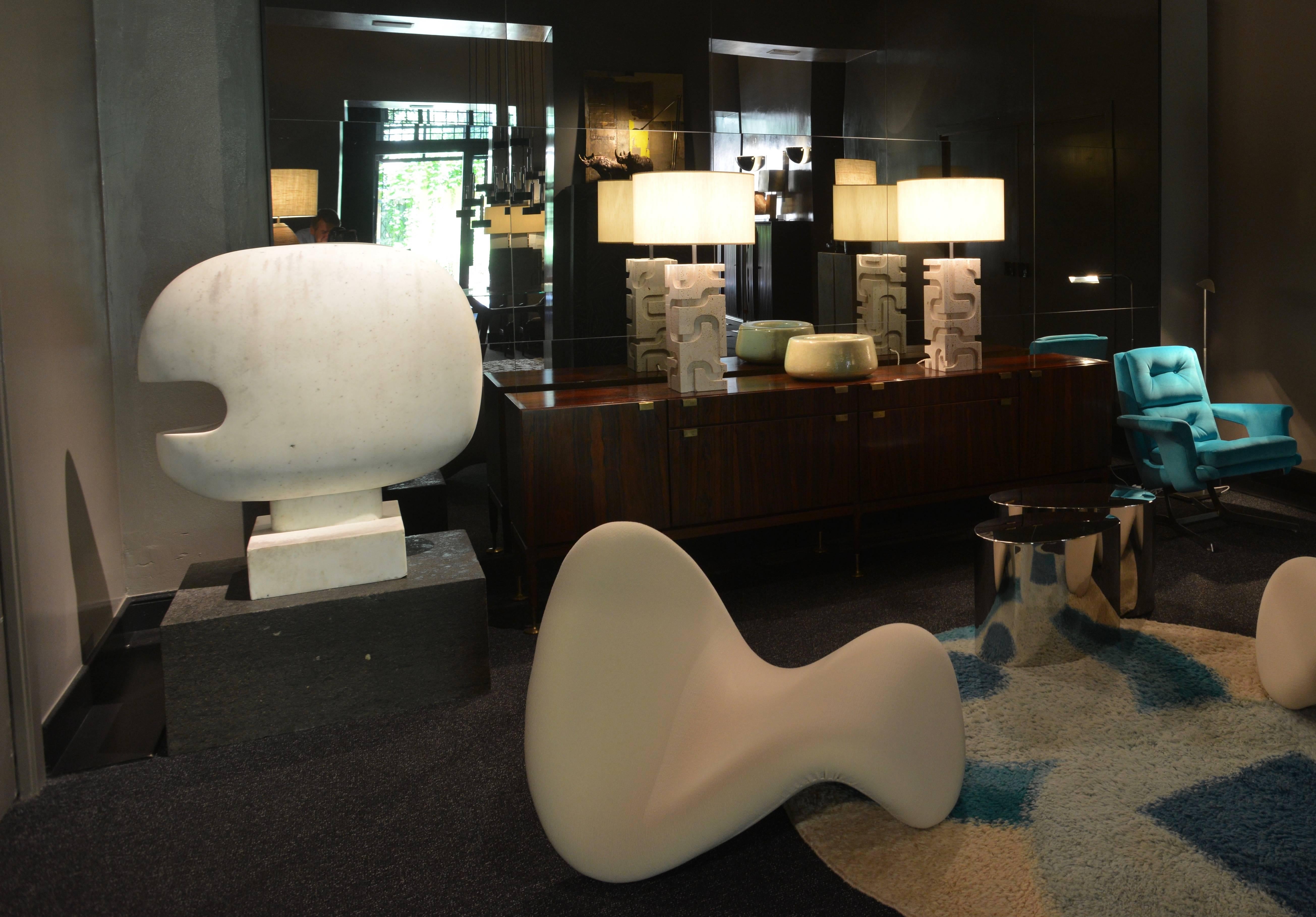 Arturo Carmassi, Abstract Sculpture in White Statuario Marble In Good Condition In Roma, IT