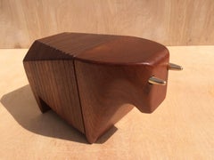 Ernst Henriksen Sculpture danoise en teck Ensemble de sous-verres en forme de taureau