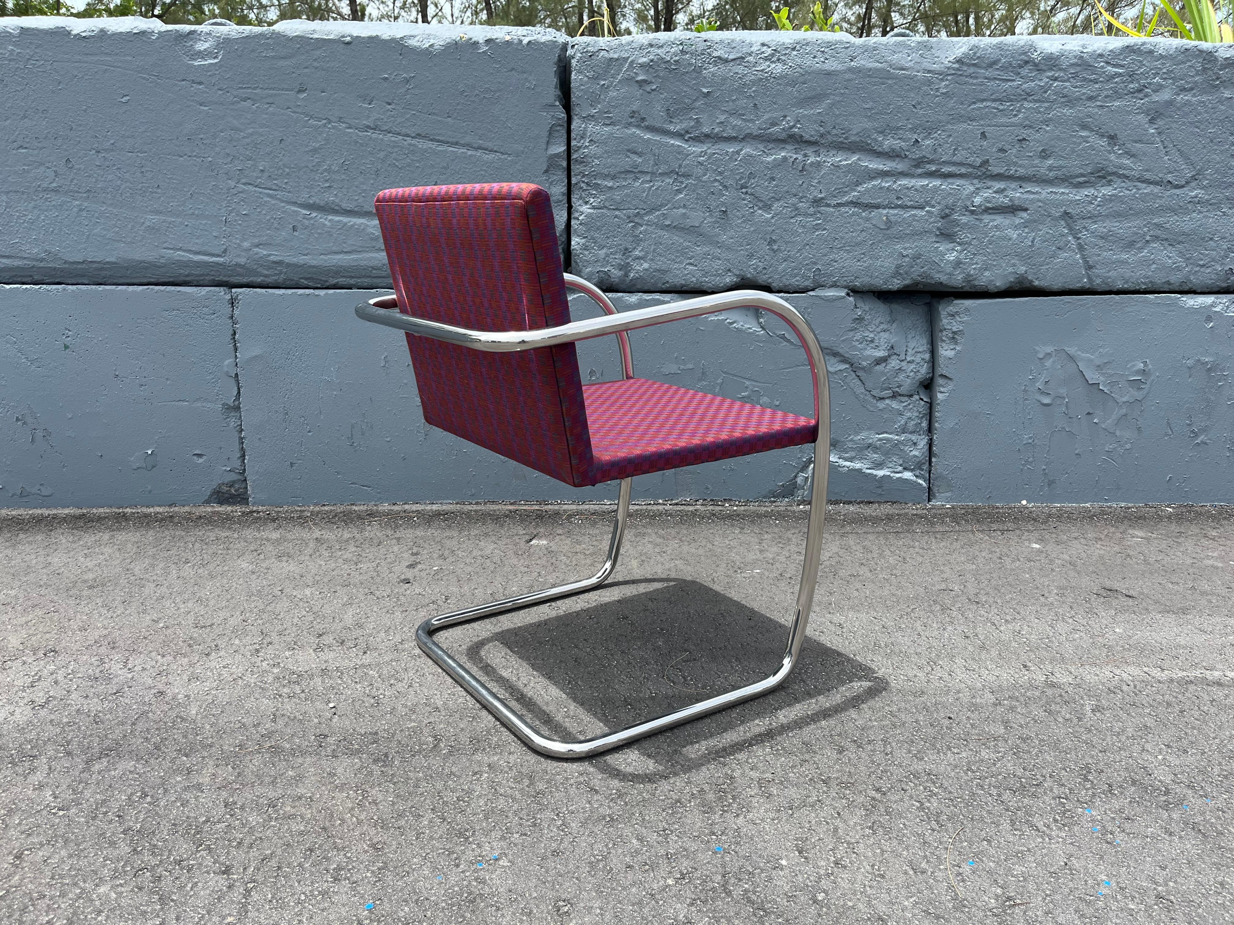 Set di dodici sedie tubolari Brno per Knoll, acciaio inox in vendita 5