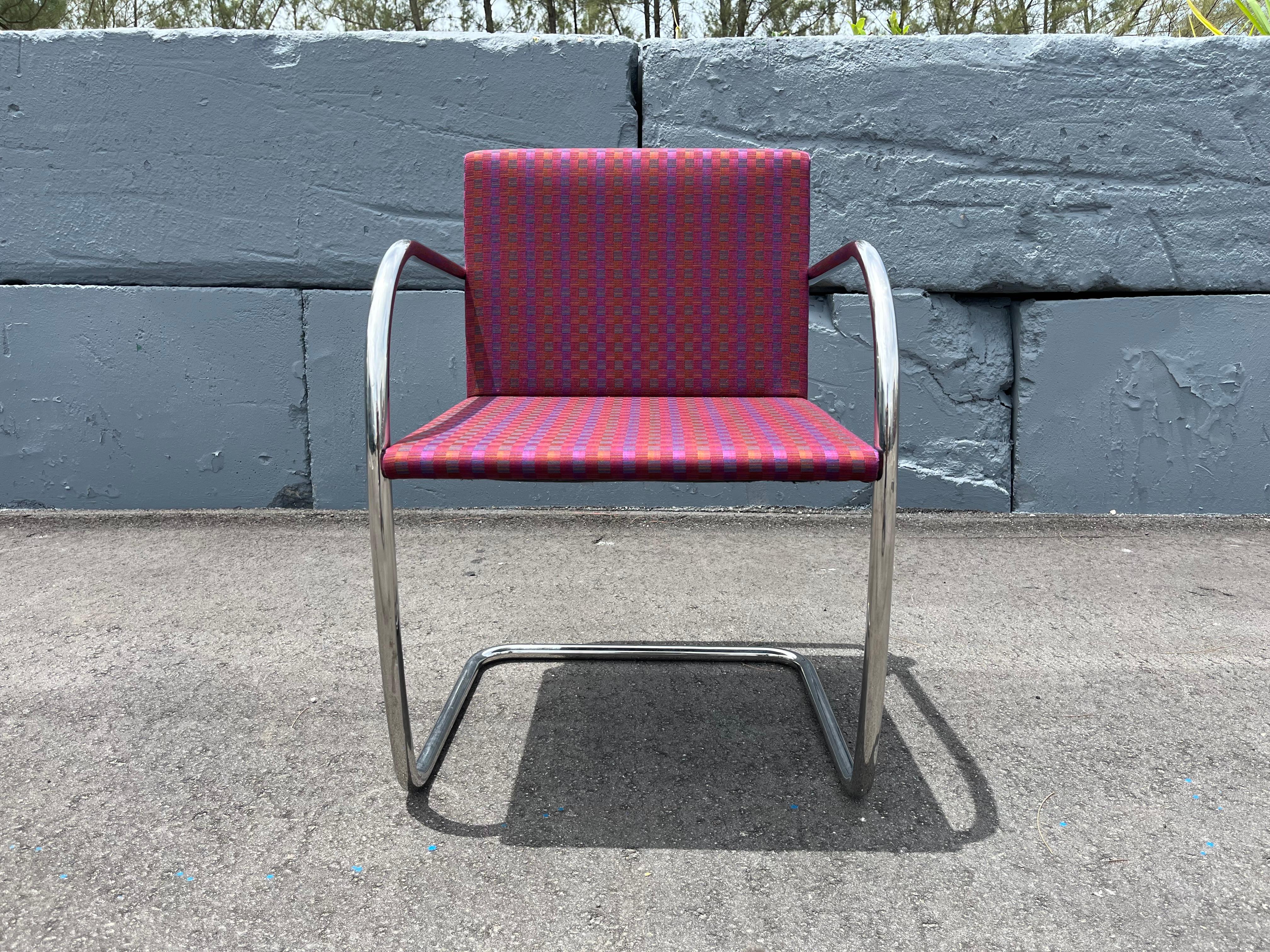 Set di dodici sedie tubolari Brno per Knoll, acciaio inox in vendita 10