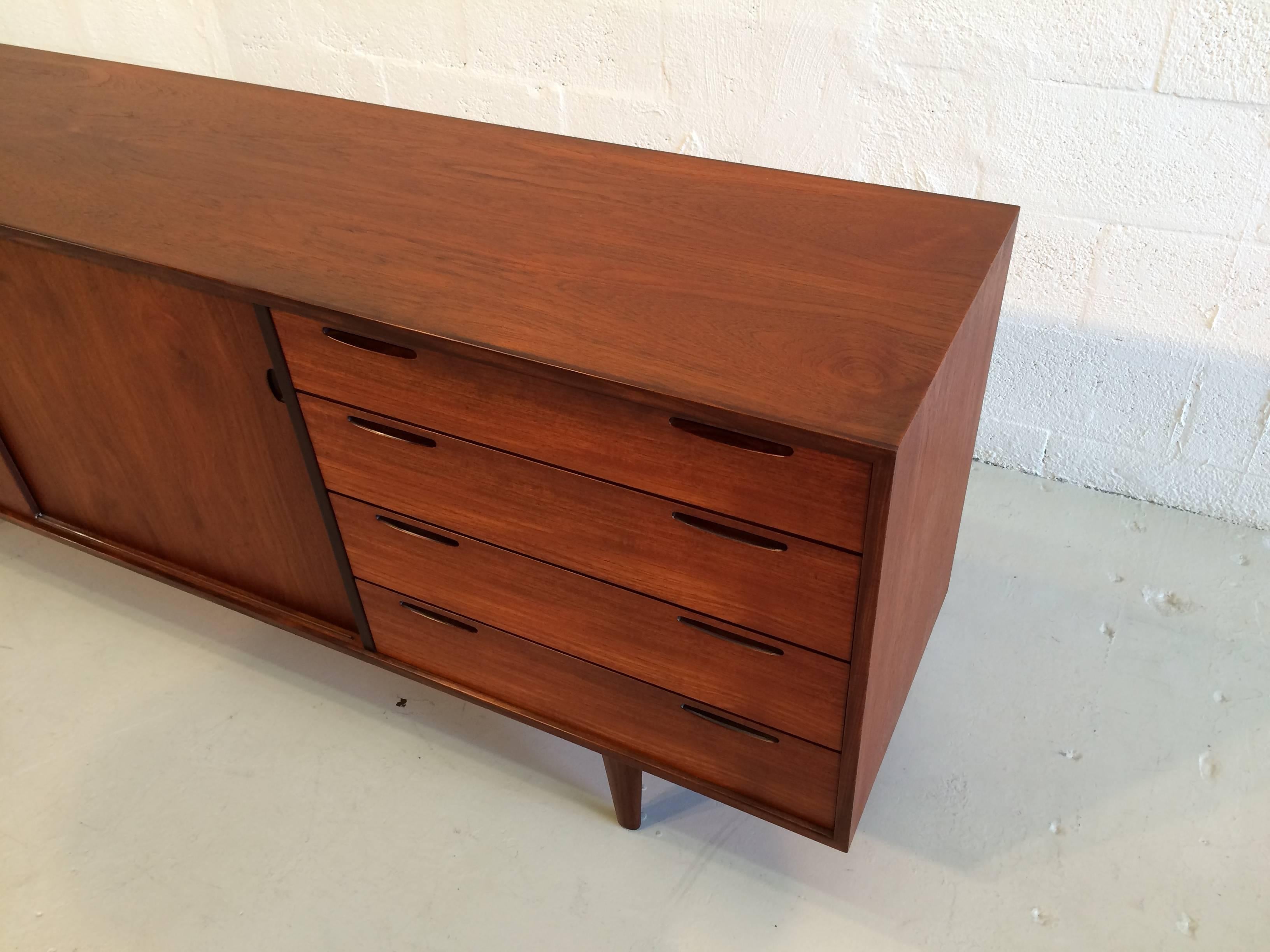 Mid-Century Modern Arne Hovmand-Olsen Teak Credenza for Selig